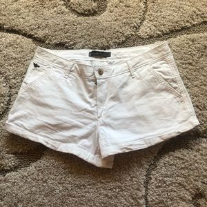 Abercrombie & Fitch White Jean Shorts